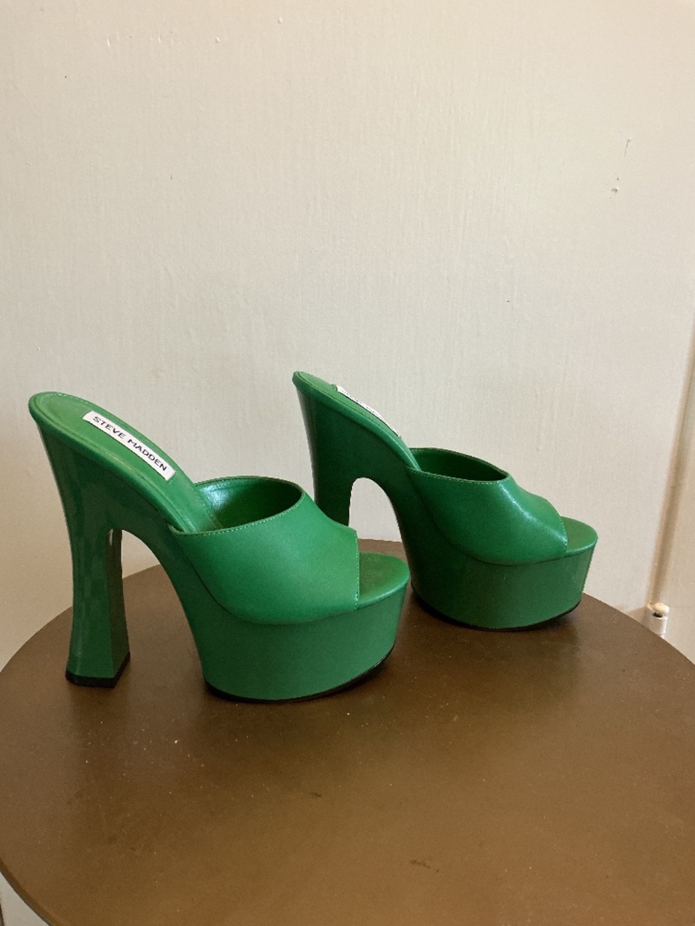 Steven Madden Platform Heel Sandal Green Size 7